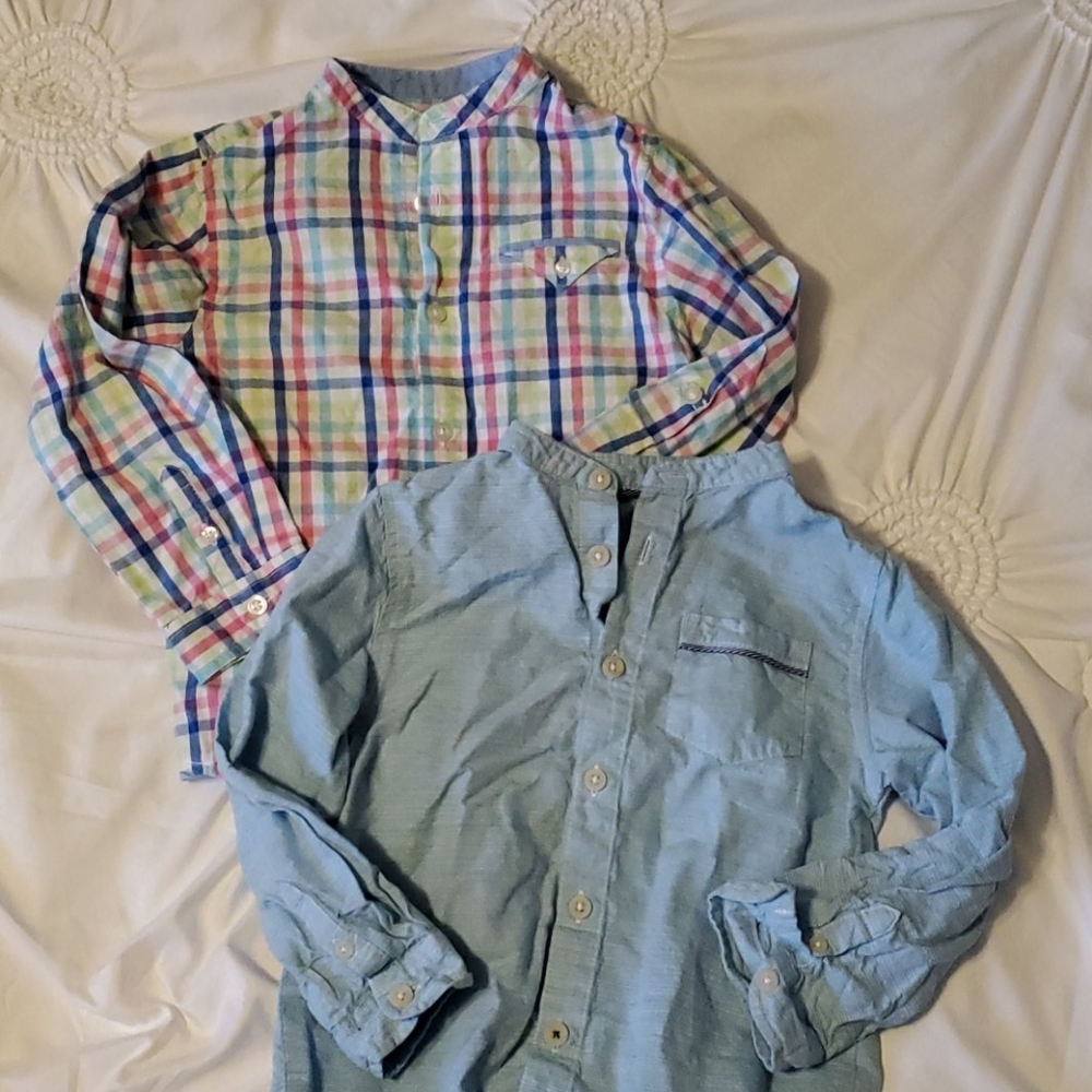 Mock Collar shirts 4T and‎ 5T button down